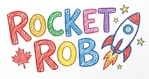 The same title the way an eight-year-old would draw it — crayon, every color in the box — that closes the film